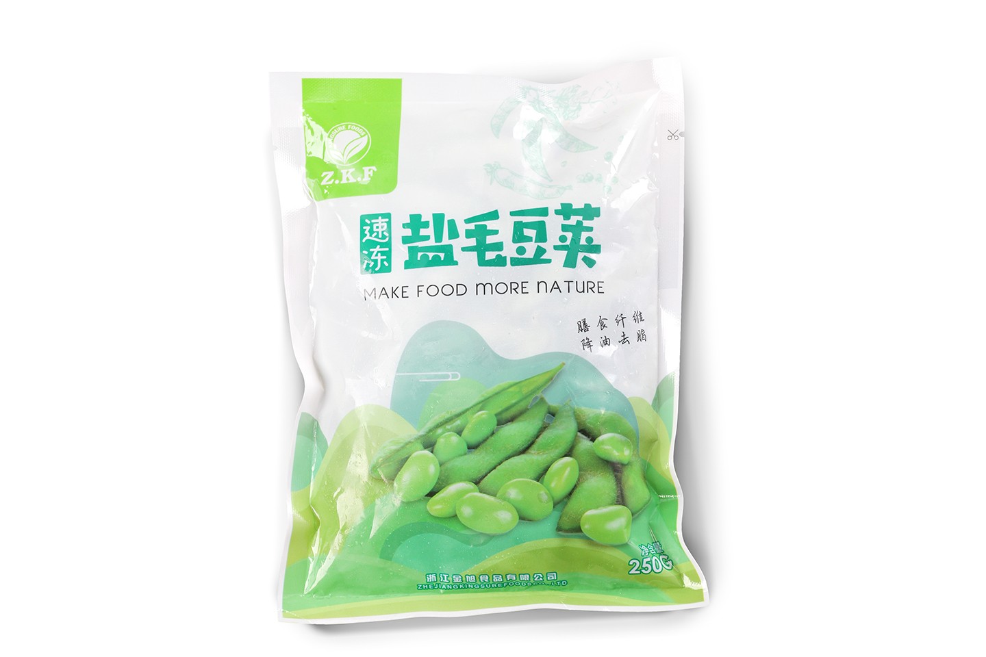 速冻盐毛豆荚